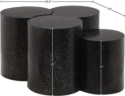 Dimple - 20" 4 Piece Modular Coffee Table - Terazzo Finish