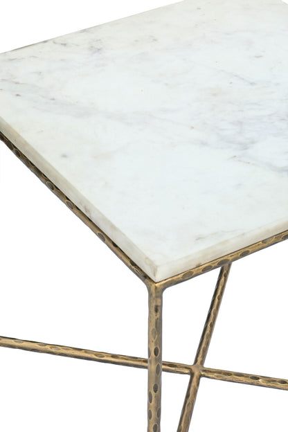 Valen - Marble And Iron Table