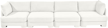 Hammond - Velvet Performance Fabric Upholstered 4 Piece Sofa