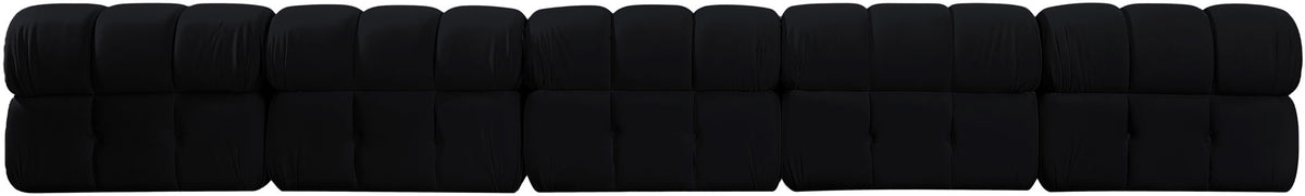 Orin - Velvet 5 Piece Modular Armless Sofa