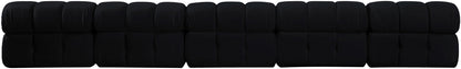 Orin - Velvet 5 Piece Modular Armless Sofa