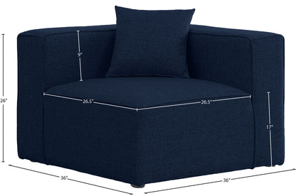 Cube - Linen Corner Chair