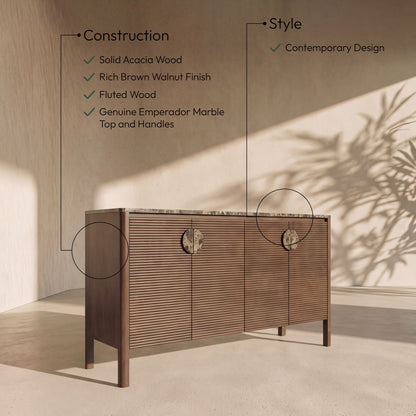 Varenna - Acacia Wood Sideboard / Buffet
