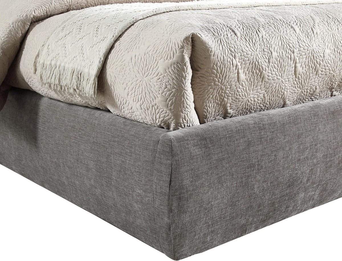 Adam - Chenille Fabric Bed With 70.5" Headboard