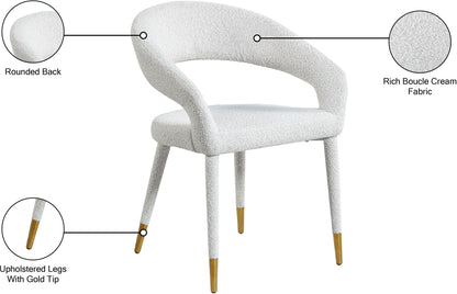 Destiny - Fabric Dining Chair - Cream