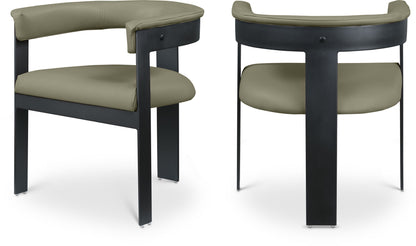 Romeo - Faux Leather Dining Chair With Black Base (Set of 2)