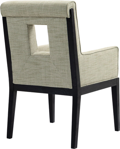 Gwendolyn - Dining Arm Chair With Black Frame