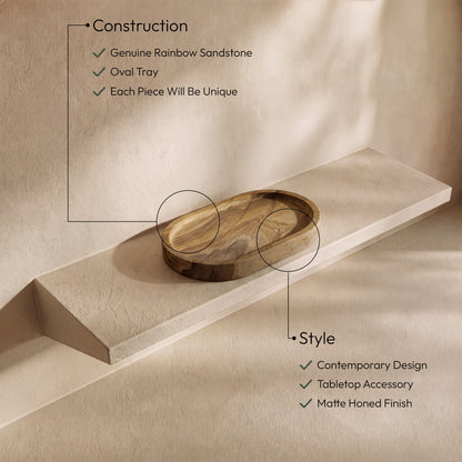 Ophelia - Sandstone Tray - Sand