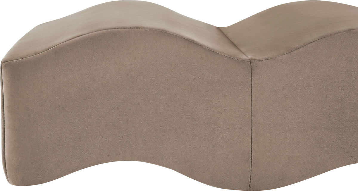 Wave - Velvet Bench