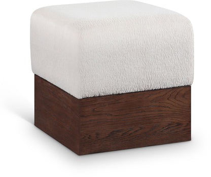 Havre - Ottoman / Stool With Brown Base
