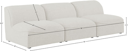 Miramar - 3 Seat Armless Modular Sofa