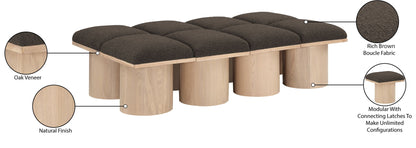 Pavilion - 8 Piece Modular Bench With Natural Base