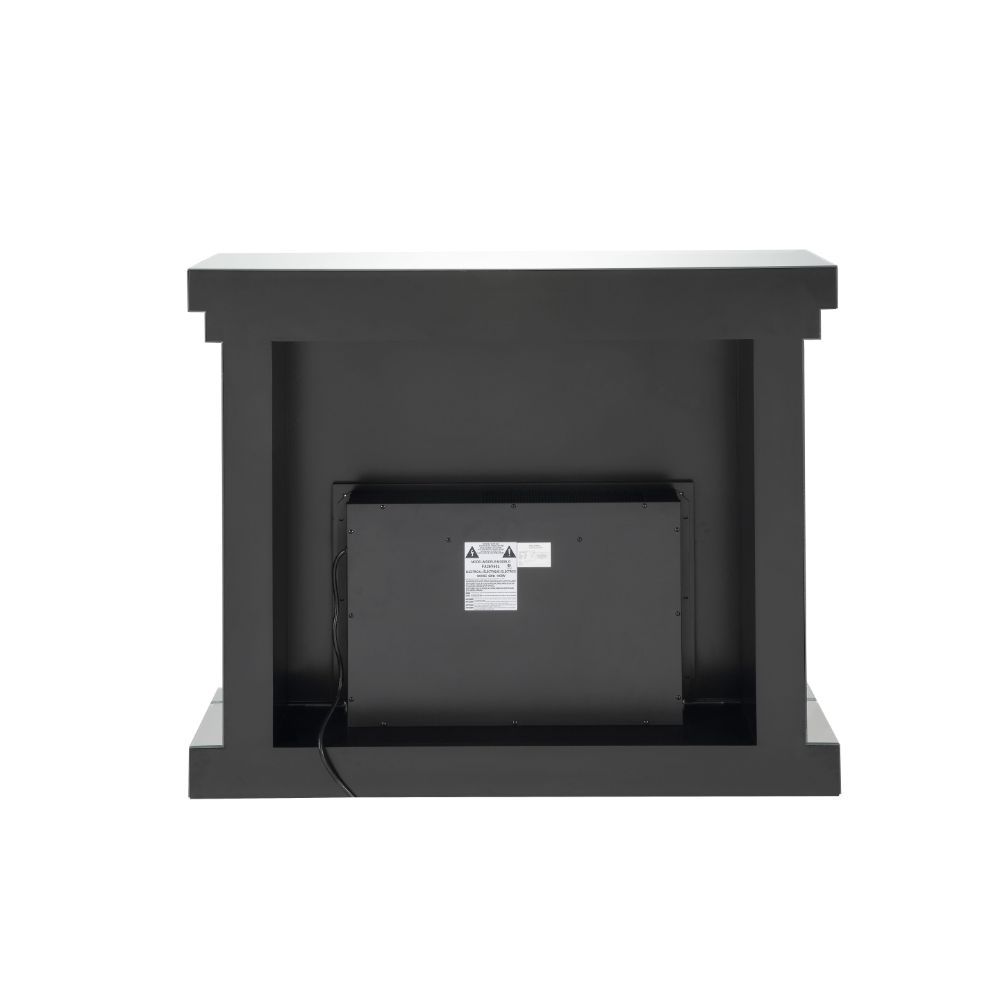 Nysa - 42" Fireplace - Mirrored & Faux Crystals