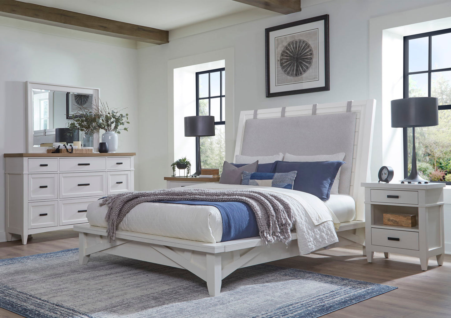 Americana Modern Bedroom - 2 Drawer Nightstand