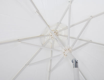 Amalfi - Patio Umbrella - Black Base / White Pole