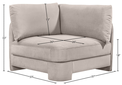 Hammond - Velvet Performance Fabric Upholstered Corner Chair