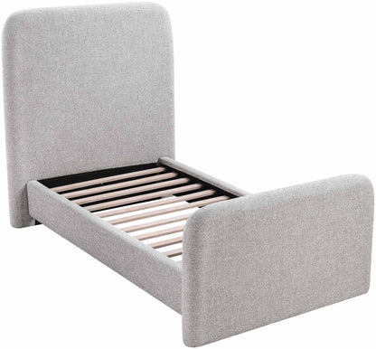 Fira - Linen Textured Fabric Upholstered Bed