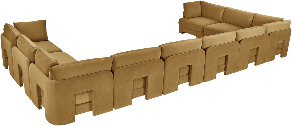 Hammond - Velvet Performance Fabric Upholstered 10 Piece Sectional