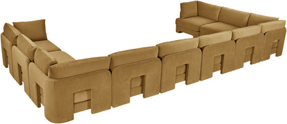 Hammond - Velvet Performance Fabric Upholstered 10 Piece Sectional