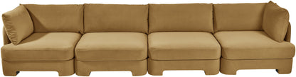 Hammond - Velvet Performance Fabric Upholstered 4 Piece Sofa
