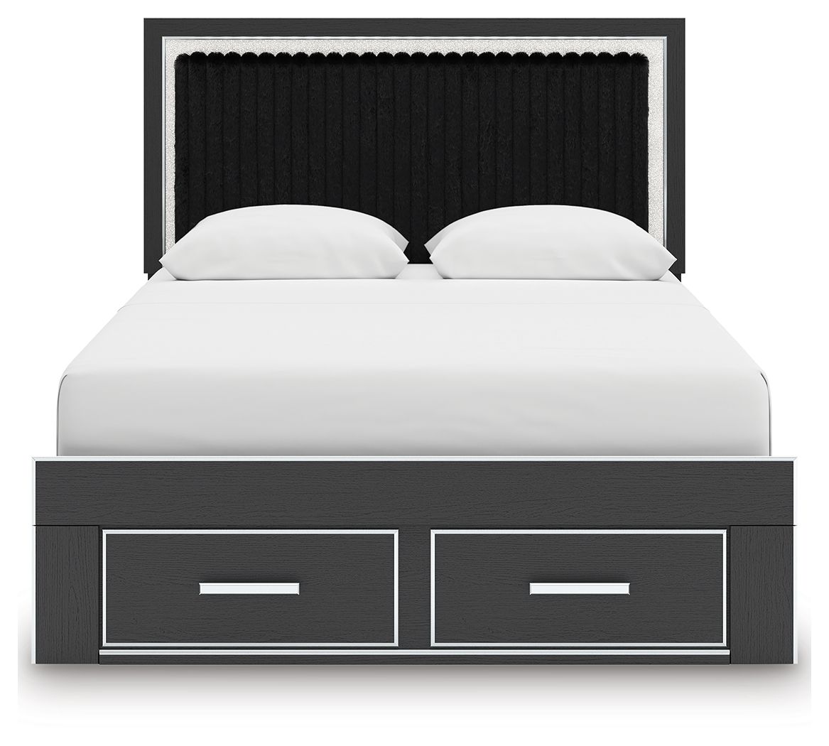 Zuraleus - Upholstered Panel Platform Storage Bedroom Set