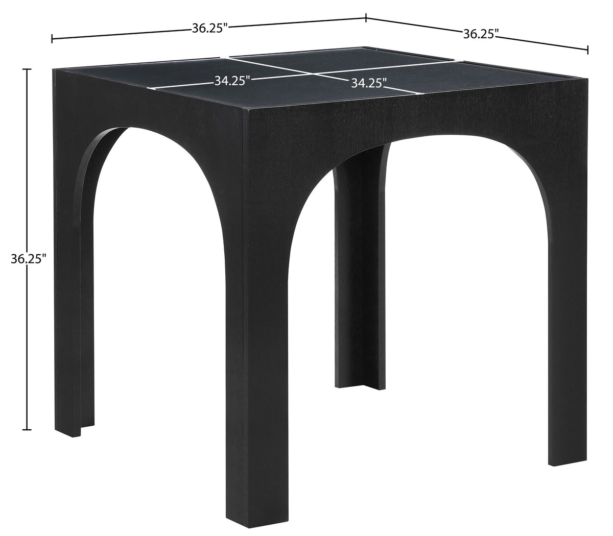 Waldorf - Tempered Glass Top Table
