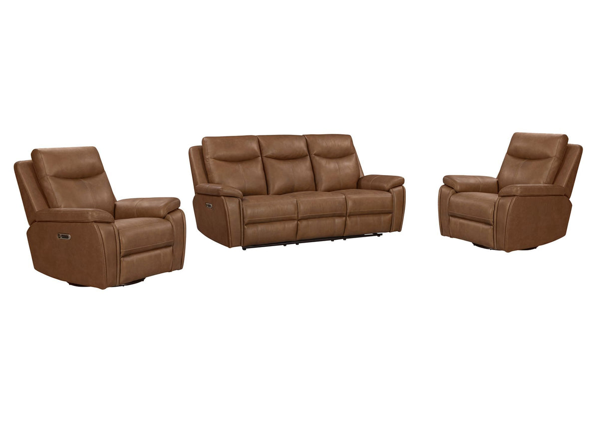 Veracruz - Power Swivel Glider Recliner P2 - Vintage Tan