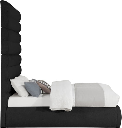 Adam - Boucle Fabric Bed With 89" Headboard