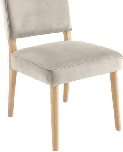 Varinelle - Velvet Dining Chair (Set of 2) - Natural Frame