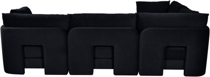 Hammond - Velvet Performance Fabric Upholstered 4 Piece Sectional