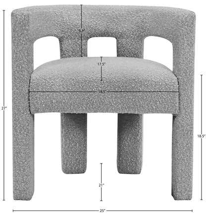 Athena - Boucle Fabric Dining Chair