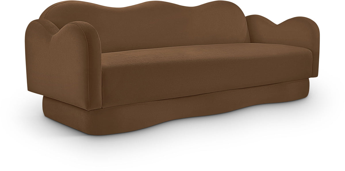 Bloom - Velvet Sofa - Saddle