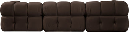 Orin - Velvet Performance Fabric Upholstered 3 Piece Modular Sofa