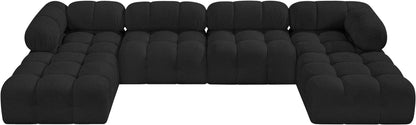Ames - 6 Piece Fabric Modular U-Shaped Sectional