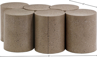 Dimple - 6 Piece Modular Coffee Table - Terazzo Finish