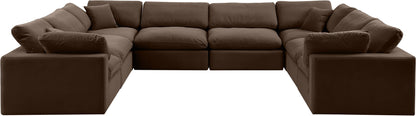 Comfy - 8 Piece Velvet Modular Sectional