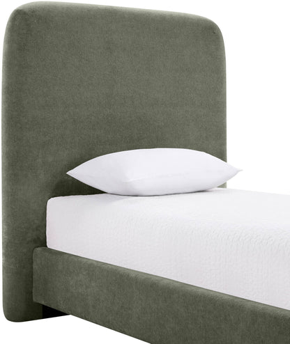 Fira - Chenille Fabric Upholstered Bed