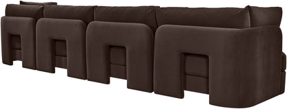 Hammond - Velvet Performance Fabric Upholstered 4 Piece Sofa