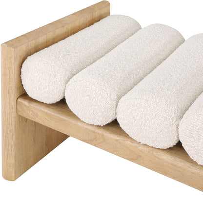 Waverly - Bench With Natural Frame