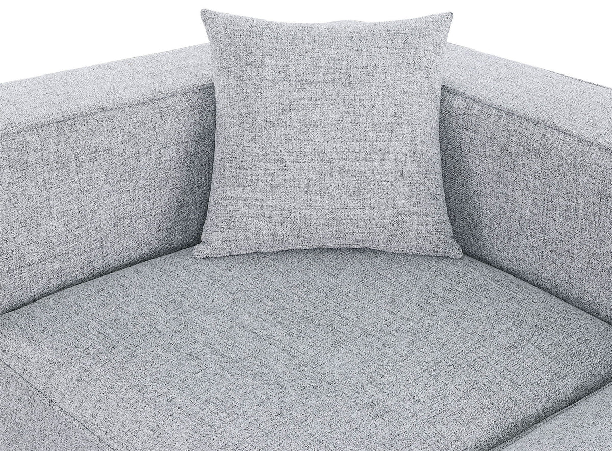 Cube - Linen 4 Piece Modular Sectional With Chaise