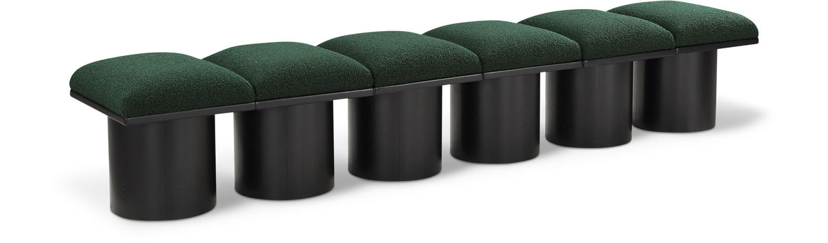 Pavilion - 6 Piece Modular Bench With Black Base