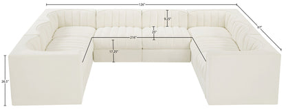 Rummi - Velvet Performance Fabric Upholstered Modular Sectional