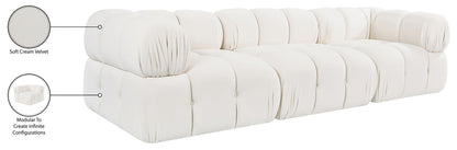 Orin - Velvet Performance Fabric Upholstered 3 Piece Modular Sofa