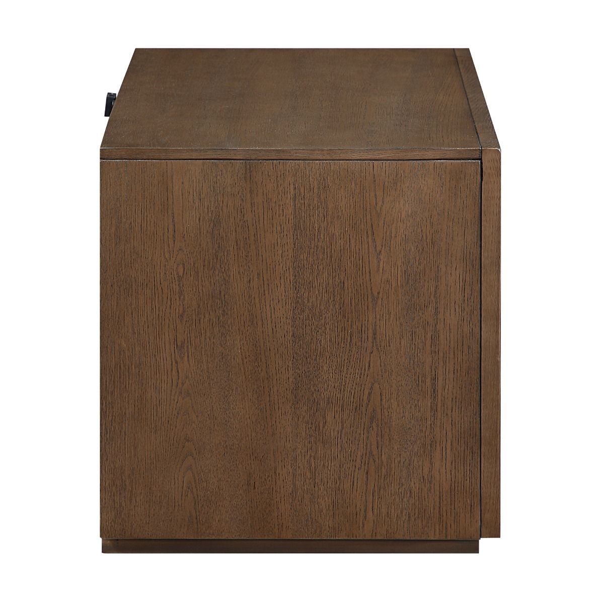 Leanna - Nightstand With Wood Top - Brown Oak