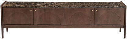 Veya - 71" Genuine Marble And Mango Wood Media Console