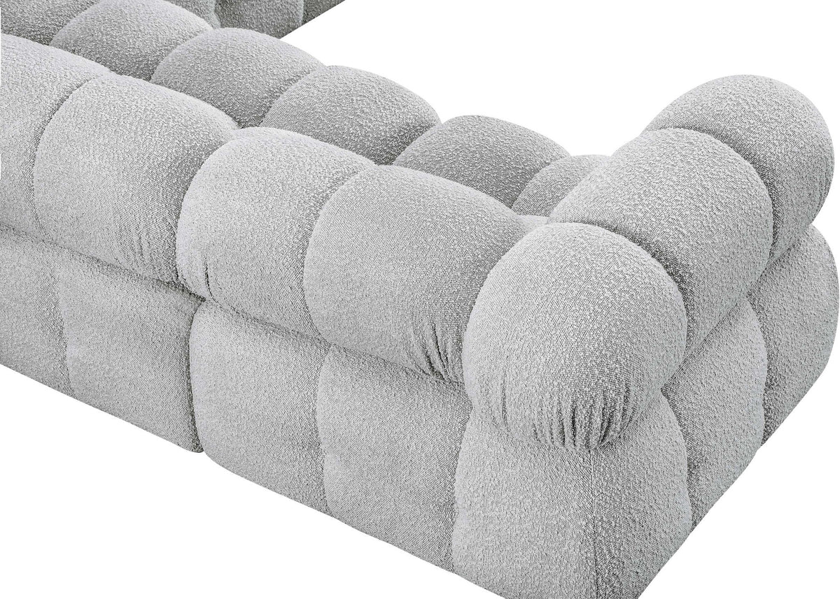 Ames - 7 Piece Boucle Fabric Modular Sectional