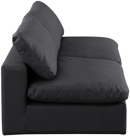Comfy - Faux Leather Modular Armless Sofa 2 Seats