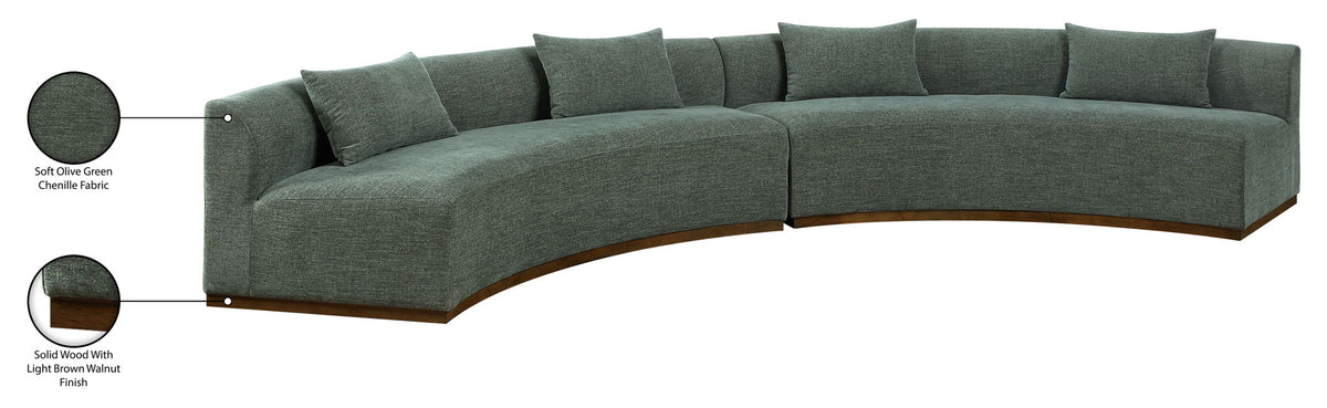 Avanti - 182.5" Chenille Fabric Upholstered 2 Piece Modular Sectional