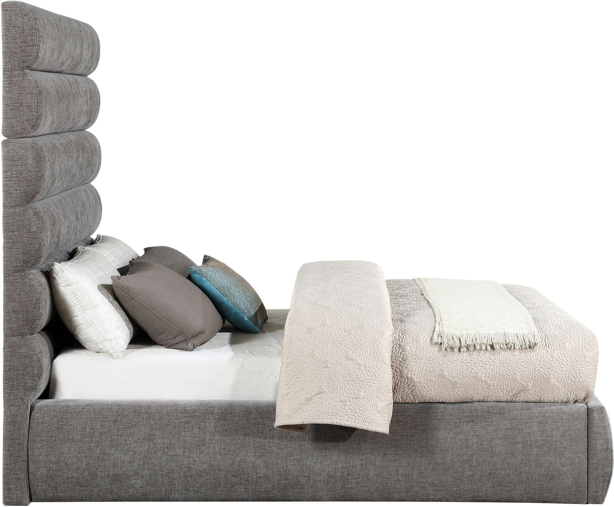 Adam - Chenille Fabric Bed With 70.5" Headboard