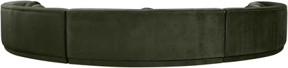 Avra - 192" Velvet Performance Fabric Upholstered Sectional